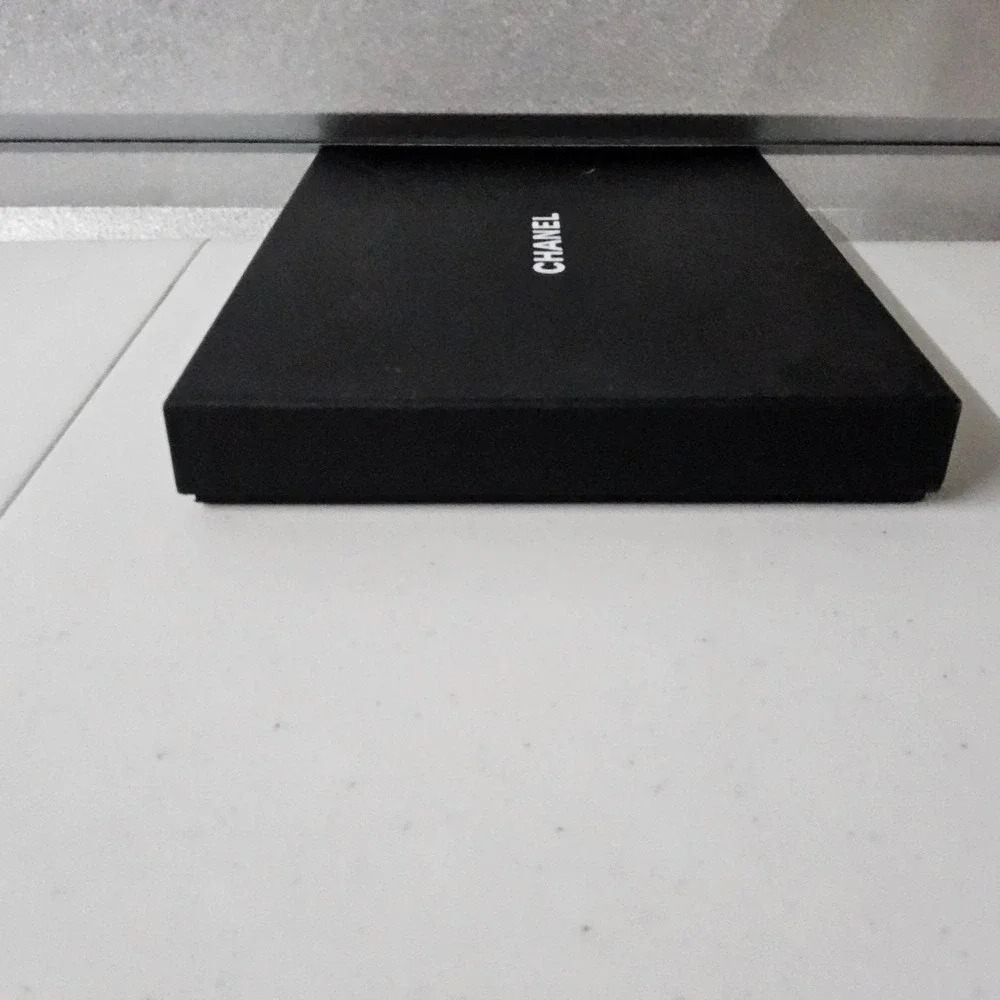 Chanel Black Gift Box Empty Designer Storage 10x8x1.25 Luxury‎ Packaging